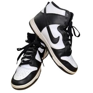 Nike Dunk‎ MENS 10.5 PRE-OWNED High Retro Panda Black/White DD1399-105 Sneakers